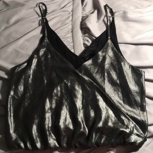 Shimmery “night out” tank top
